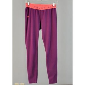 UNDER ARMOUR // burgundy & orange leggings